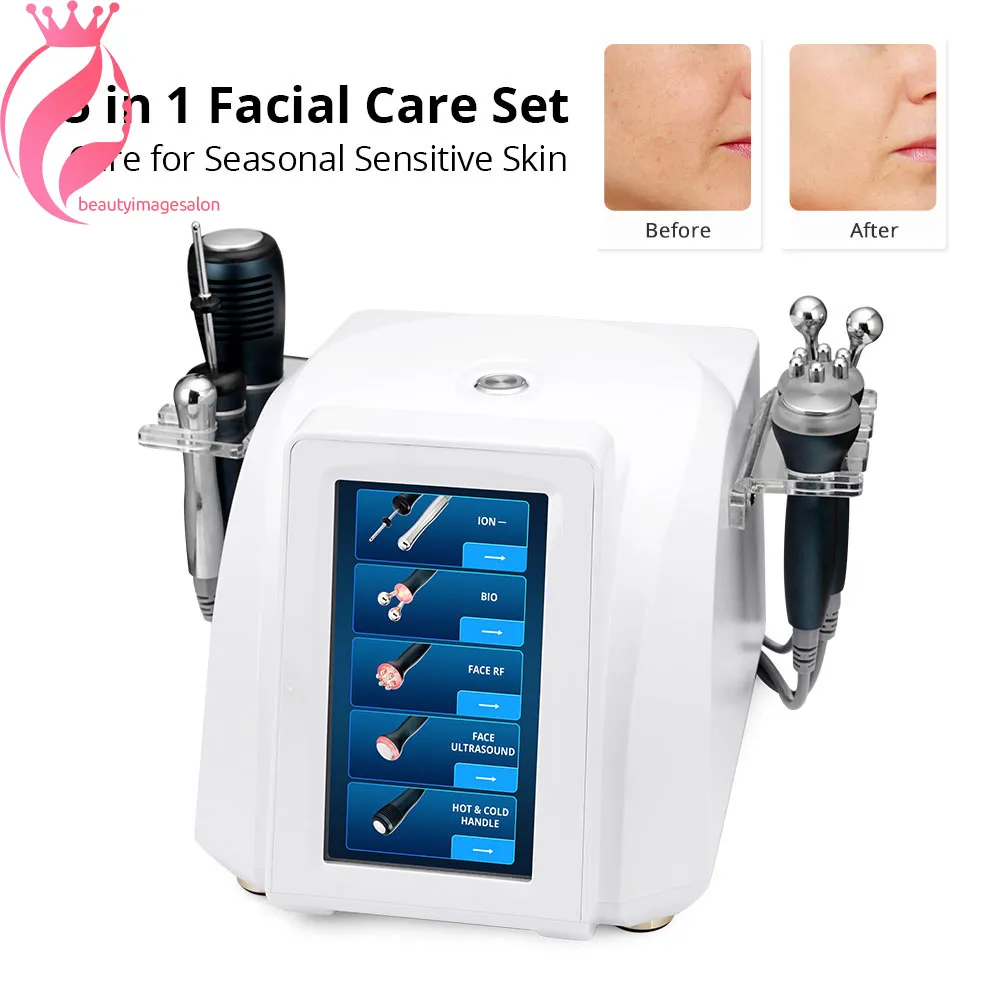 Skincare Facial ION Microcurrent Face Lift Ringiovanimento della pelle Rimozione di punti neri Pulizia profonda HotCold Hammer Dispositivo di bellezza ad ultrasuoni