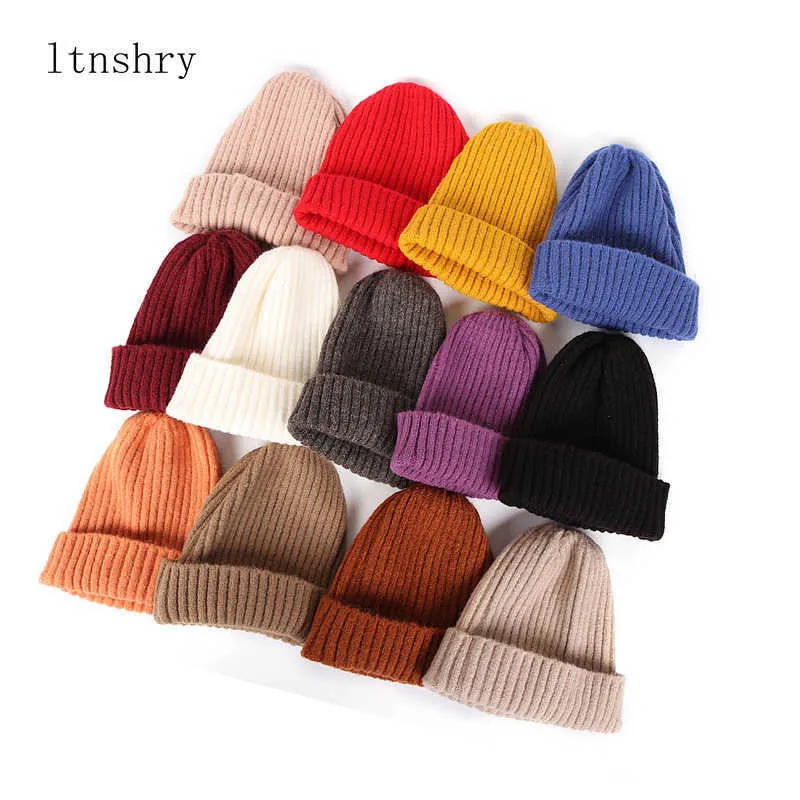 2020 nouveau femmes Beanie chapeau chaud automne femmes laine tricot manchette montre casquette pour filles printemps crâne s femme