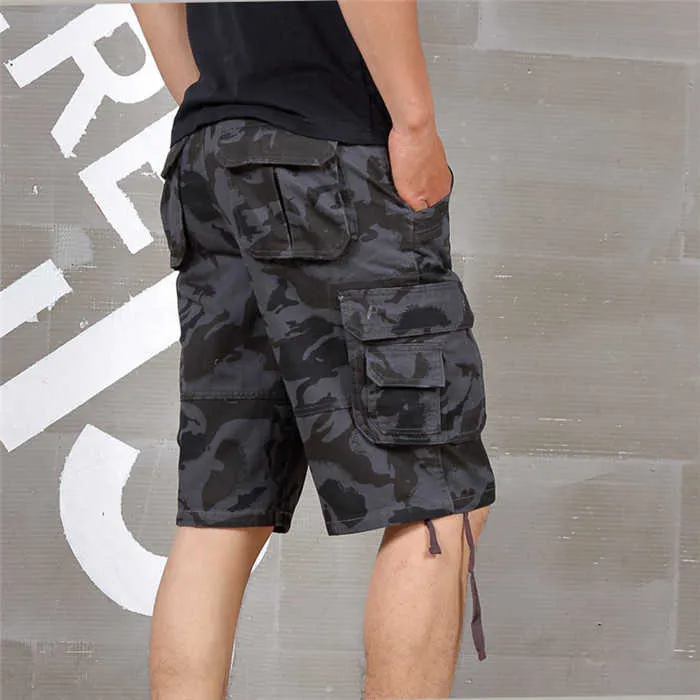 Mens long hotsell camo shorts