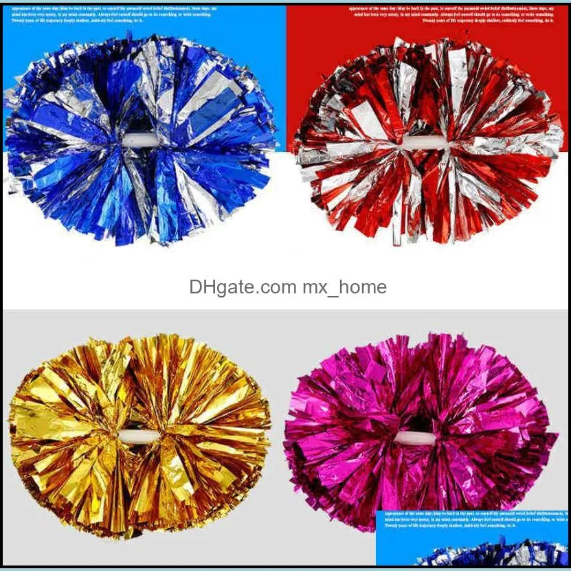 Event Other & Party Supplies High Quality Carnival Cheering Pom Poms Plastic Handle Cheerleading Flower Dance Hand Ball Sports Cheerleaders