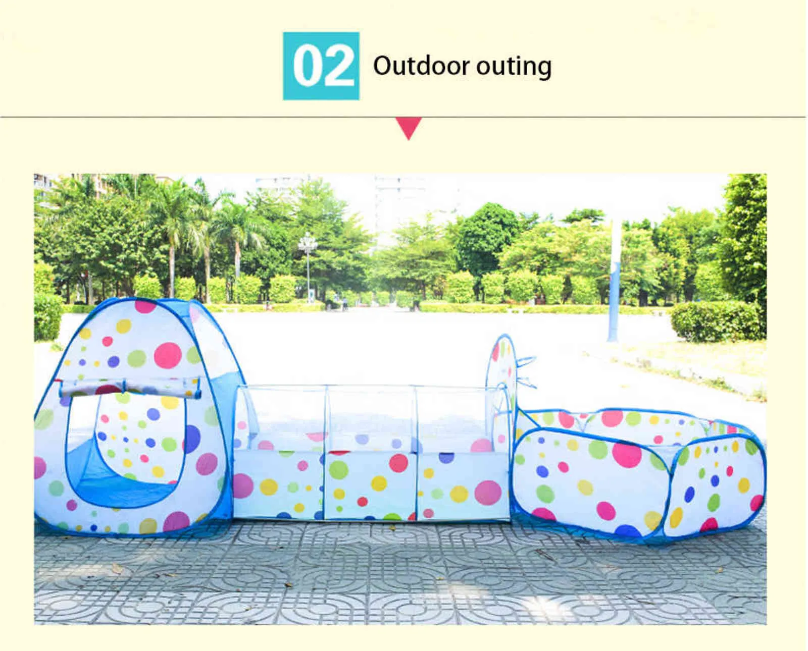 IMBABY 3 In 1 Summer Infant Playpen Argos With Ball Pit, Portable Fence