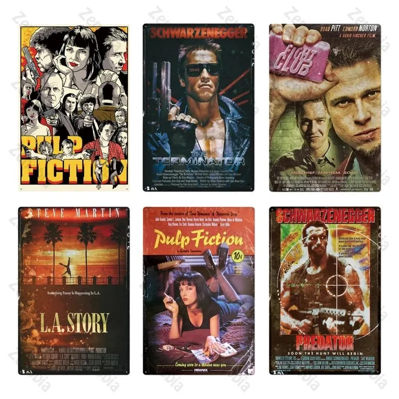 Clássico filme Metal Pintura Poster Tin Sign Placas Decoração Da Parede Para Bar Pub Clube Homem Caverna Placa Retro Vintage Quarto Artes de Ferro Tamanho 20x30