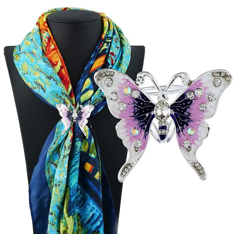 butterfly silk scarf buckle scarves buckle