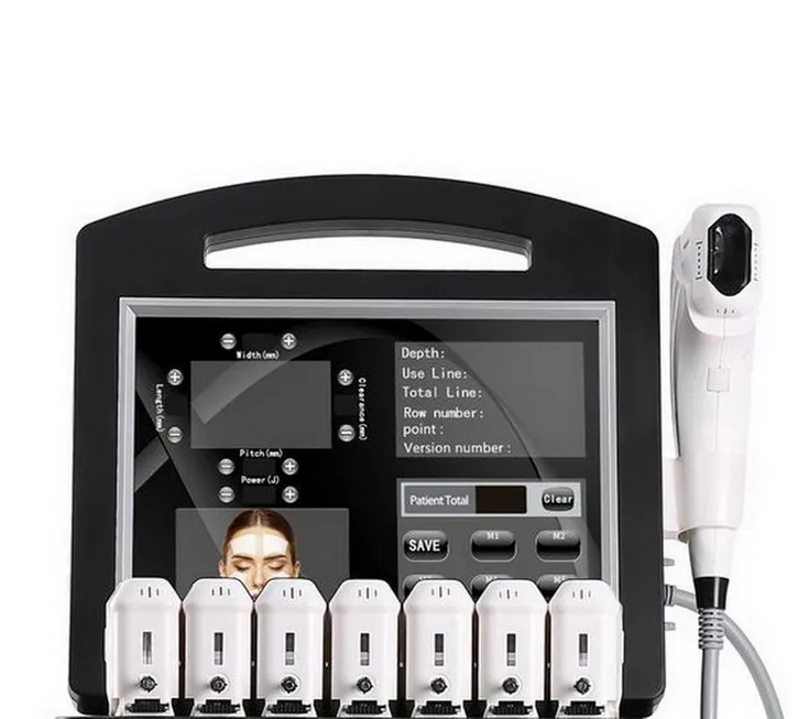 12 linee 3D 4D Hifu con 8 cartucce Ultrasuoni focalizzati ad alta intensità Rafforzamento della pelle Face Lift Rimozione delle rughe Corpo dimagrante Beauty Spa Machine