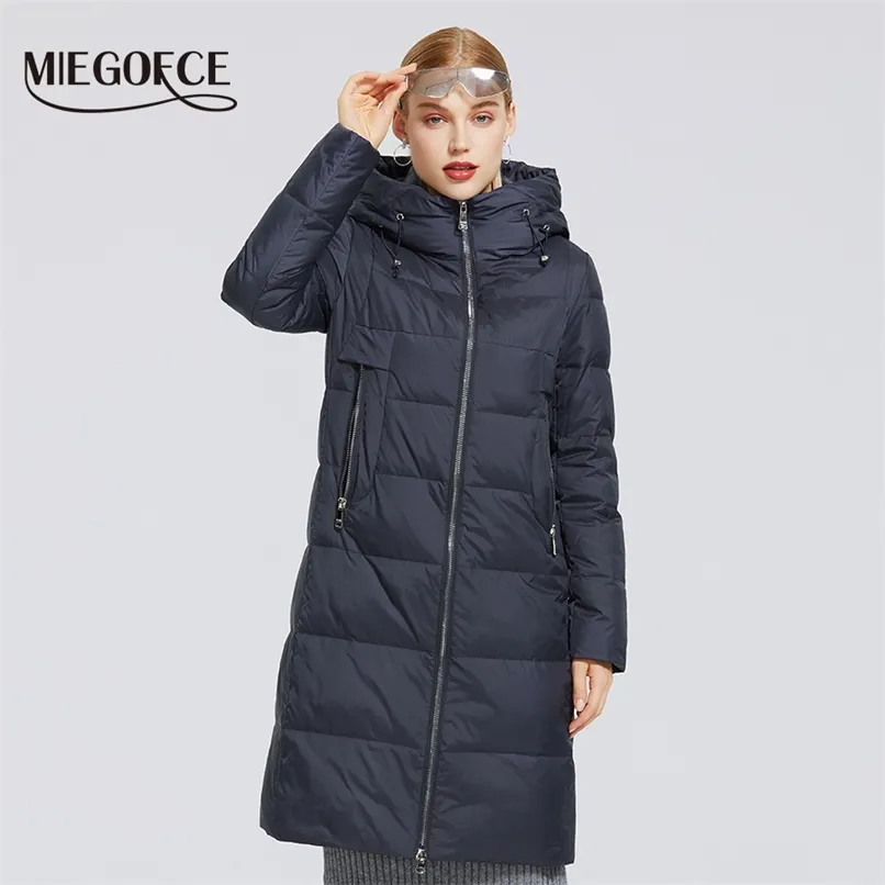 MIEGOFCE Collezione invernale da donna in cotone Giacca antivento con colletto alla coreana e impermeabile Parka da donna 211007