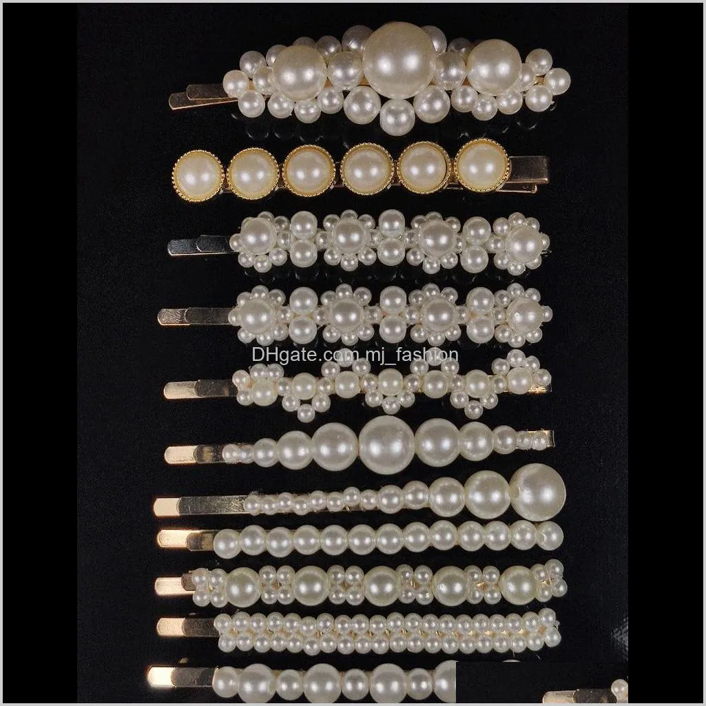 new style all in one hair clip women`s pearl hairpin fashion popular multi style hair clips hair accessories