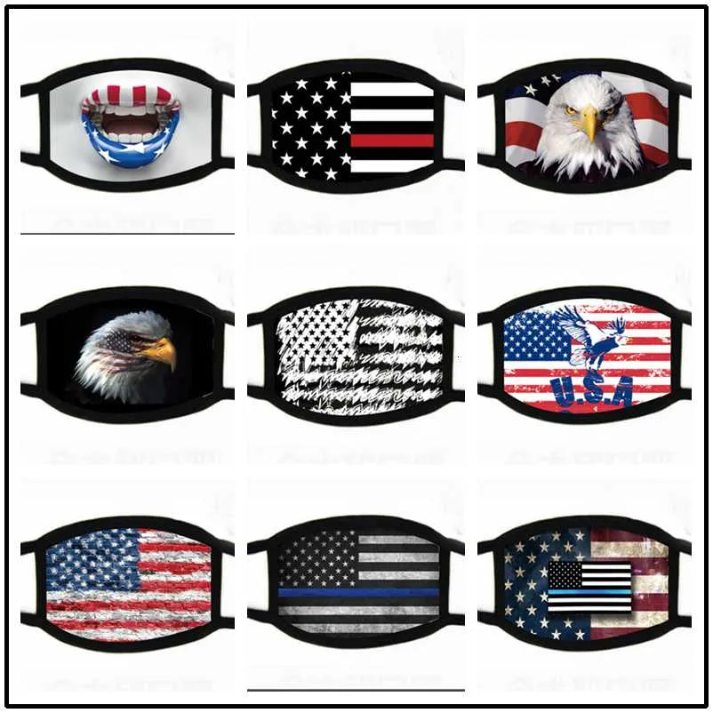 Fashion Face Masks Trump American Election Supplies Dustproof Print Universal for Men and Women Washable Breathable Flag Best Sale