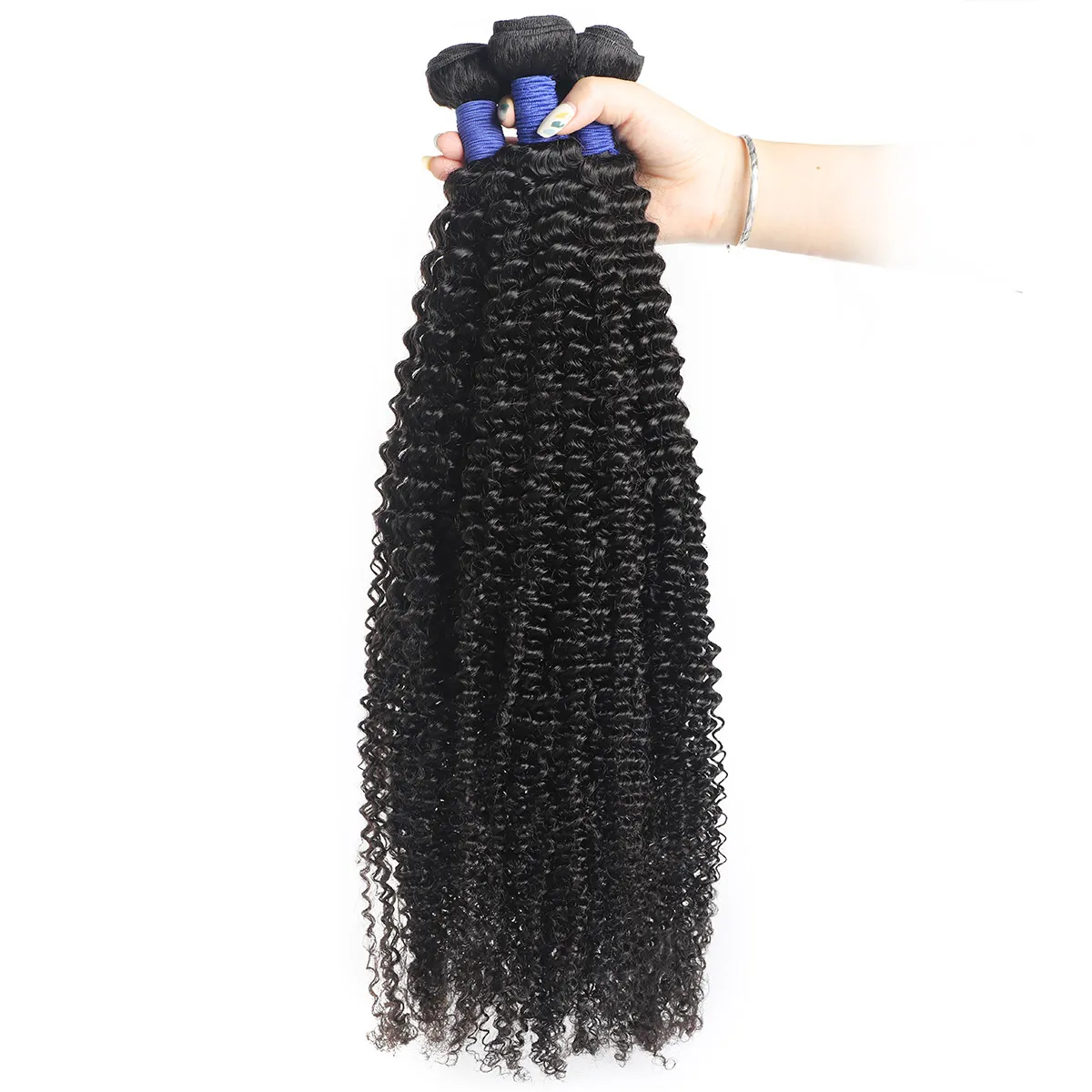 Ishow Mink Brazilian Straight Loose Deep Water Human Hair Bundles Curly Extensions Peruvian Body Weave Wefts for Women All Ages Jet Black Malaysian