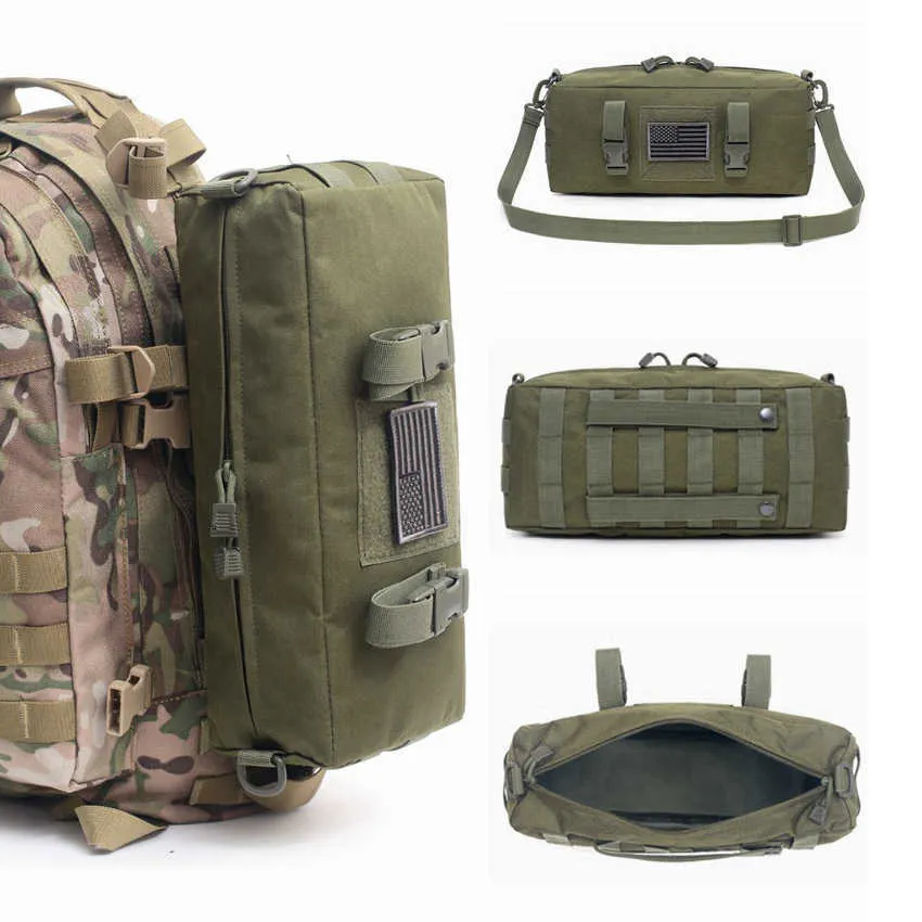 Backpacking Packs Tactical Military Army Ryggsäck Molle Sling Travel Bag Handing Outdoor Camping Sports Storage Bag Ackassett Accessories P230510