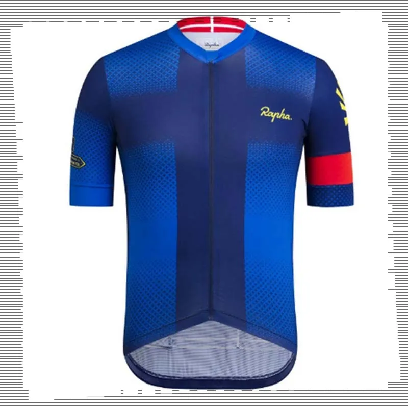 Pro Team Rapha Cykling Jersey Mens Sommar Snabb Torka Sport Uniform Mountain Bike T Shirts Väg Cykel Toppar Racing Kläder Utomhus Sportkläder Y210412116