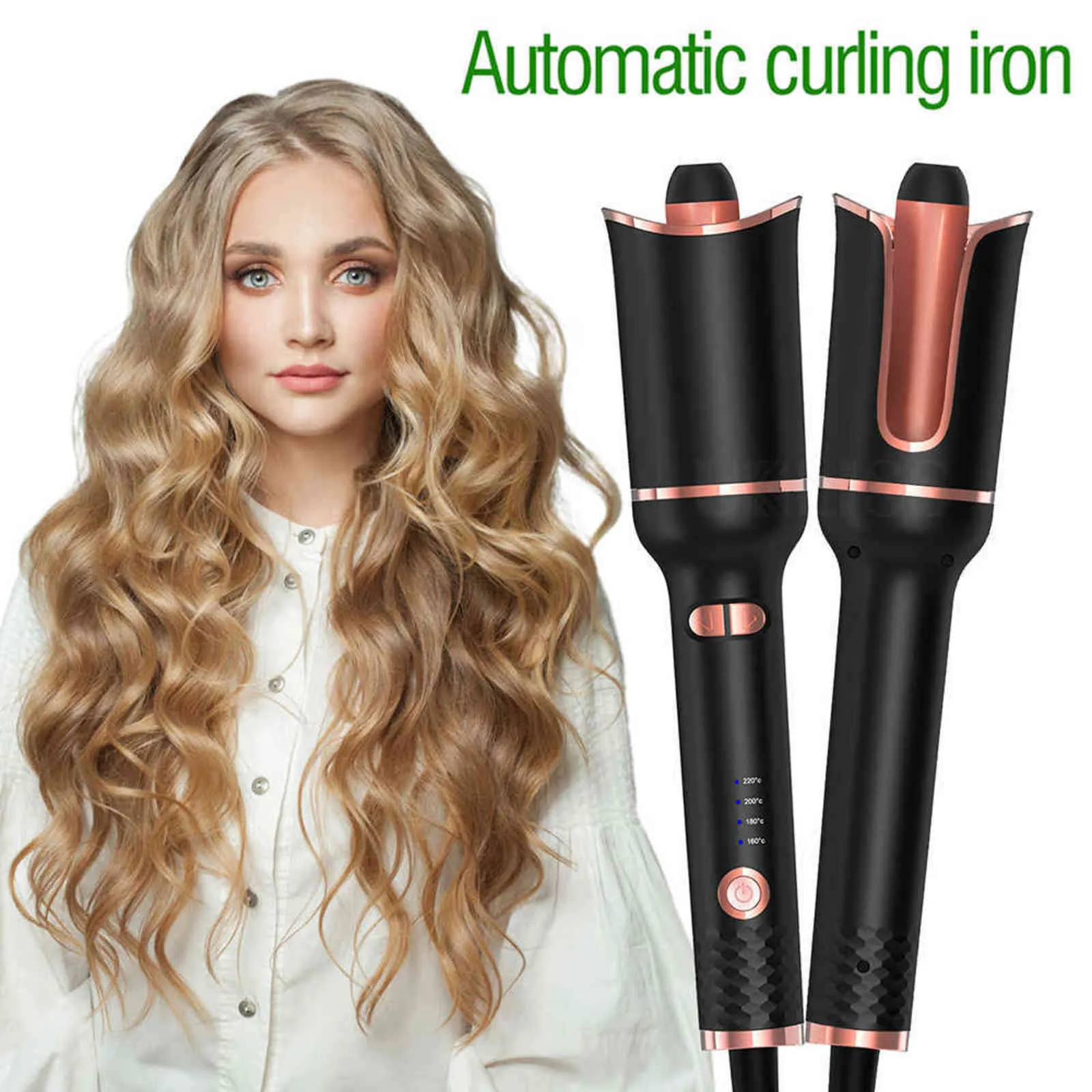 Automatic Curlers Wand Curl 1Inch Rotating Magic Curling Iron Salon