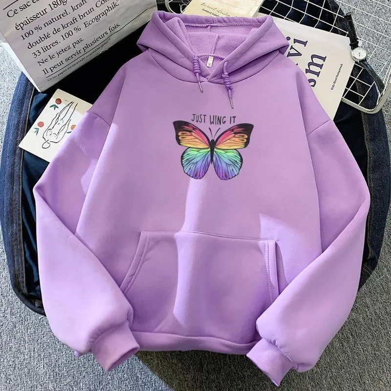 Light purple top butterfly hoodie
