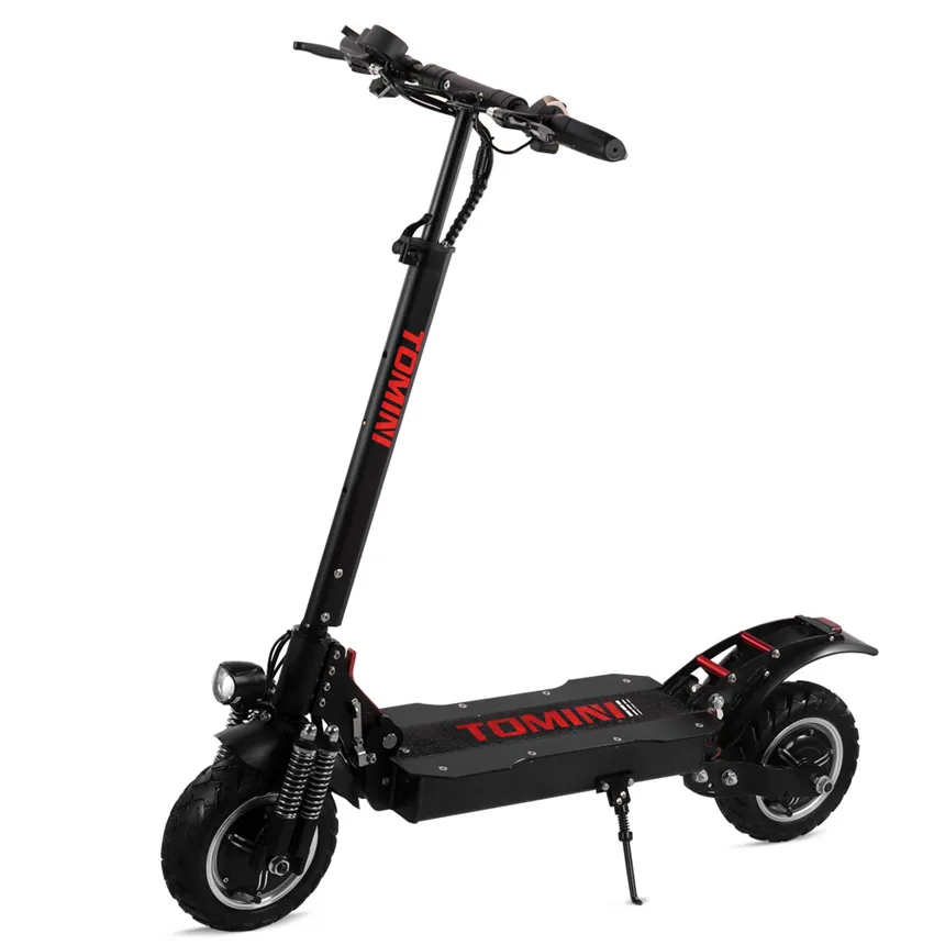 Dual Motor Off-Road Electric Scooter Vuxna 75km / h 18a Batteri Trotinette Électrique 10 "Hjulfällning Escooter EU USA Stock