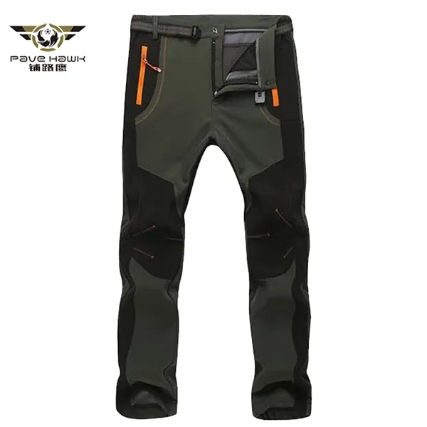 Men's Winter Warm Cargo Stretch Pants Women Casual Fleece Snow Pants Waterproof Soft Shell Long Trousers Tactical Work Pants 5XL X0615