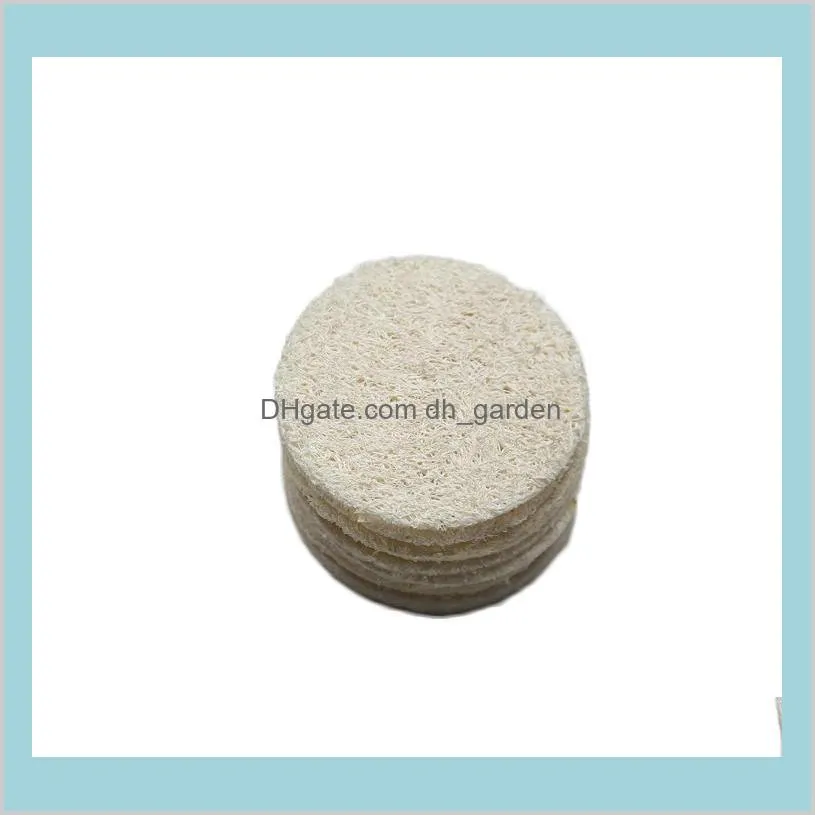 5.5cm/6cm/7cm/8cm Roud Natural Loofah Pad Face