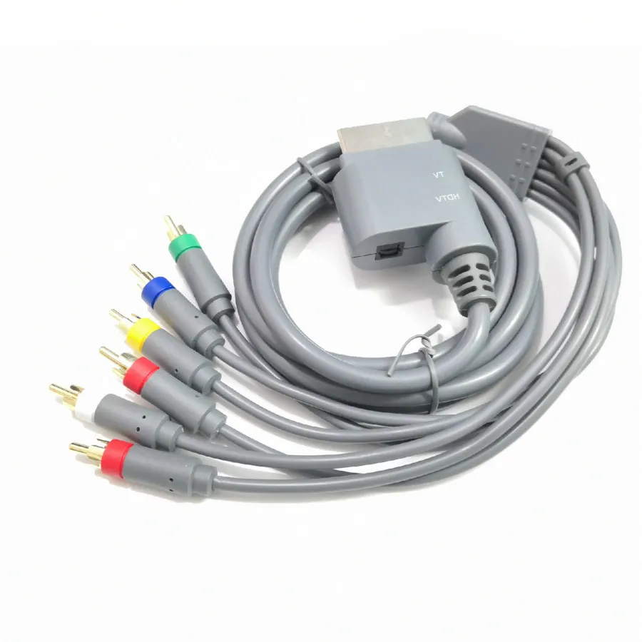 180cm HD TV Component Composite Cord AV Audio Video Cable for Xbox 360 Console