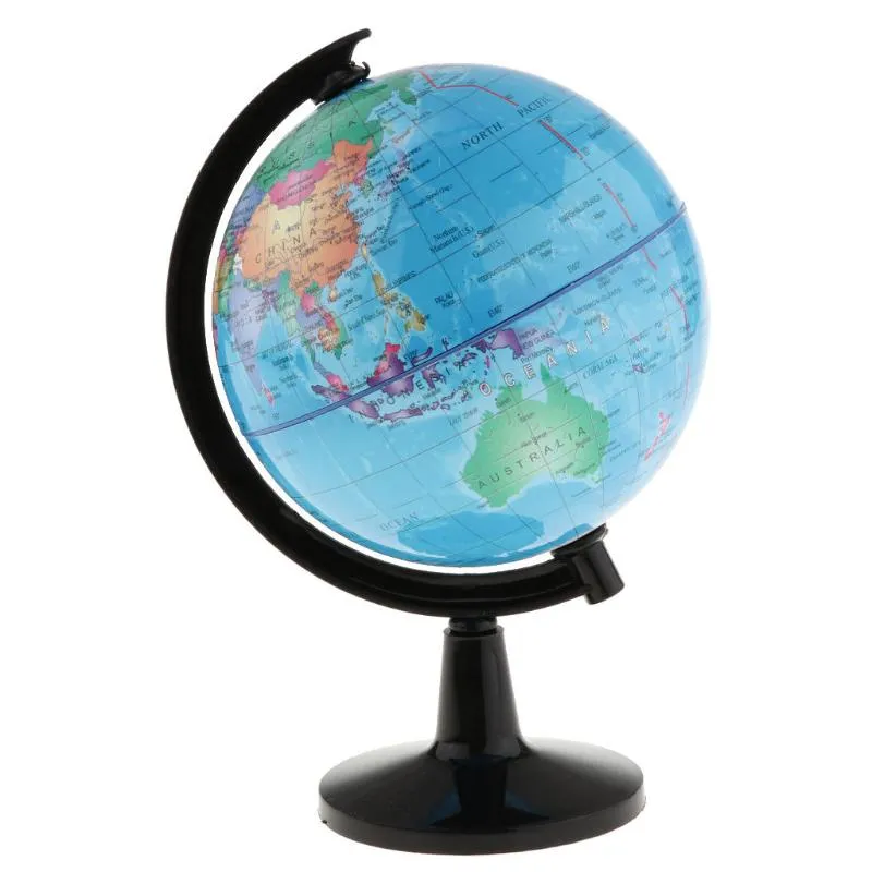 Nyhetsposter Stor Swivel Spining World Globe Modell Skol Geografi Utbildningsundervisning Kit Barn Lutar leksaker