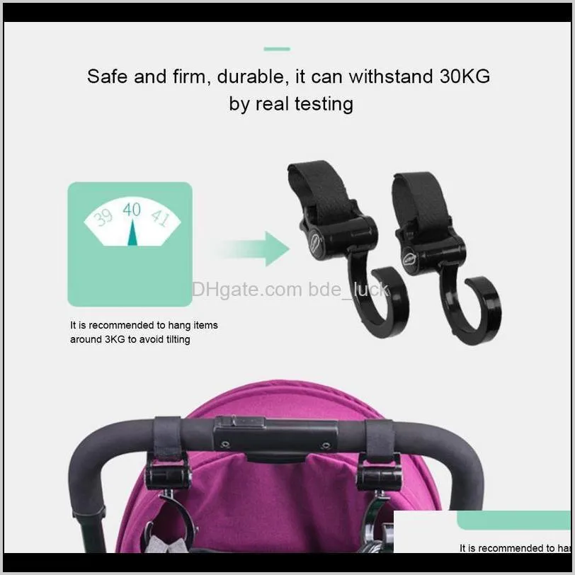 2pcs Stroller Hooks Multi Purpose Hook Clips On Any Baby Travel Systems Secure Purses Diaper Bags Vividly Parts & Accessories