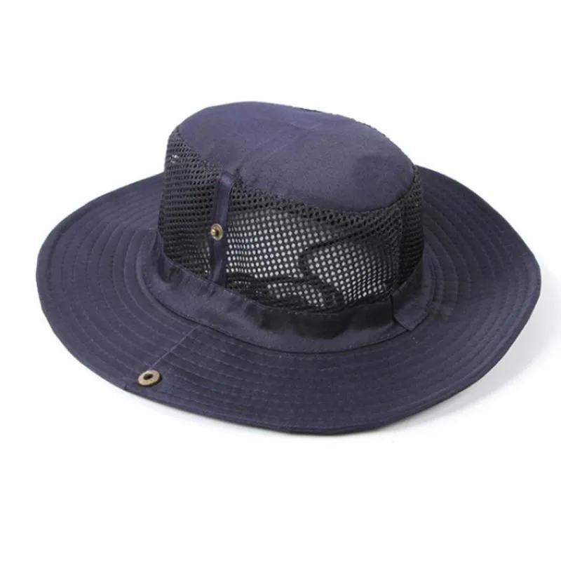 Stingy Brim Hattar Snowshine Ylwx Män Utomhus Camping Fiske Cap Sun Protection Boonie Hat Wide