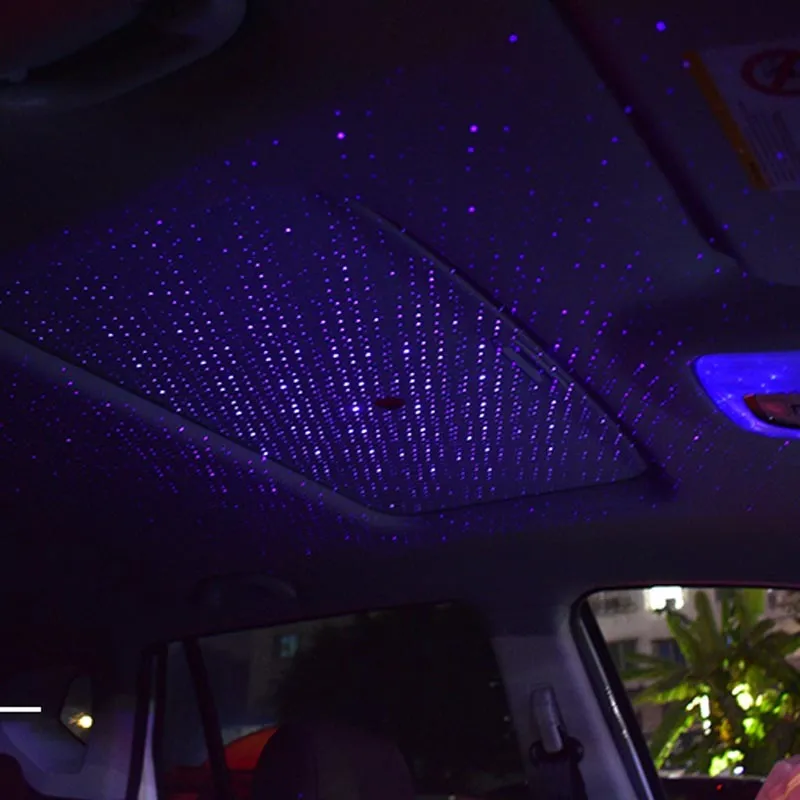 السماء المرصعة بالنجوم سقف السيارة ليلة داخلي مليء بالنجوم السماء USB LED ضوء الزخرفية لفولكس فاجن بولو جولف 4 6 5 7 جيتا MK5