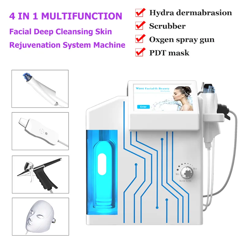 Multifunktionell Hydra Microdermabrasion Machine Oxygen Jet Peel Ta bort Dead Skin Blackheads Microdermabrasion Dermabrasion Peeling Machines Hemanvändning