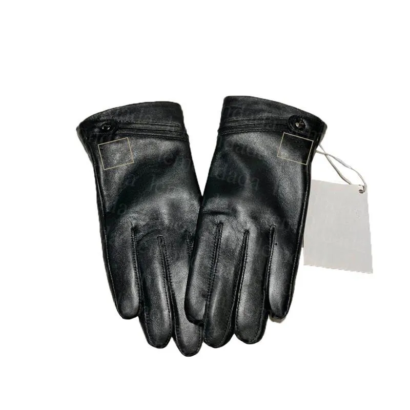 Guanti da donna Touch Screen Guanti Solid Color Glove Sheepskin Glove Famoso Designer Inverno Accessori Caldi Accessori Cashmere Addensori Forniture