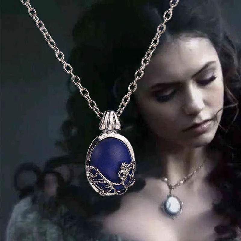 The Vampire Diaries Necklace Vintage Katherine Hanger Mode Movie Sieraden Cosplay Voor Dames Groothandel G1206
