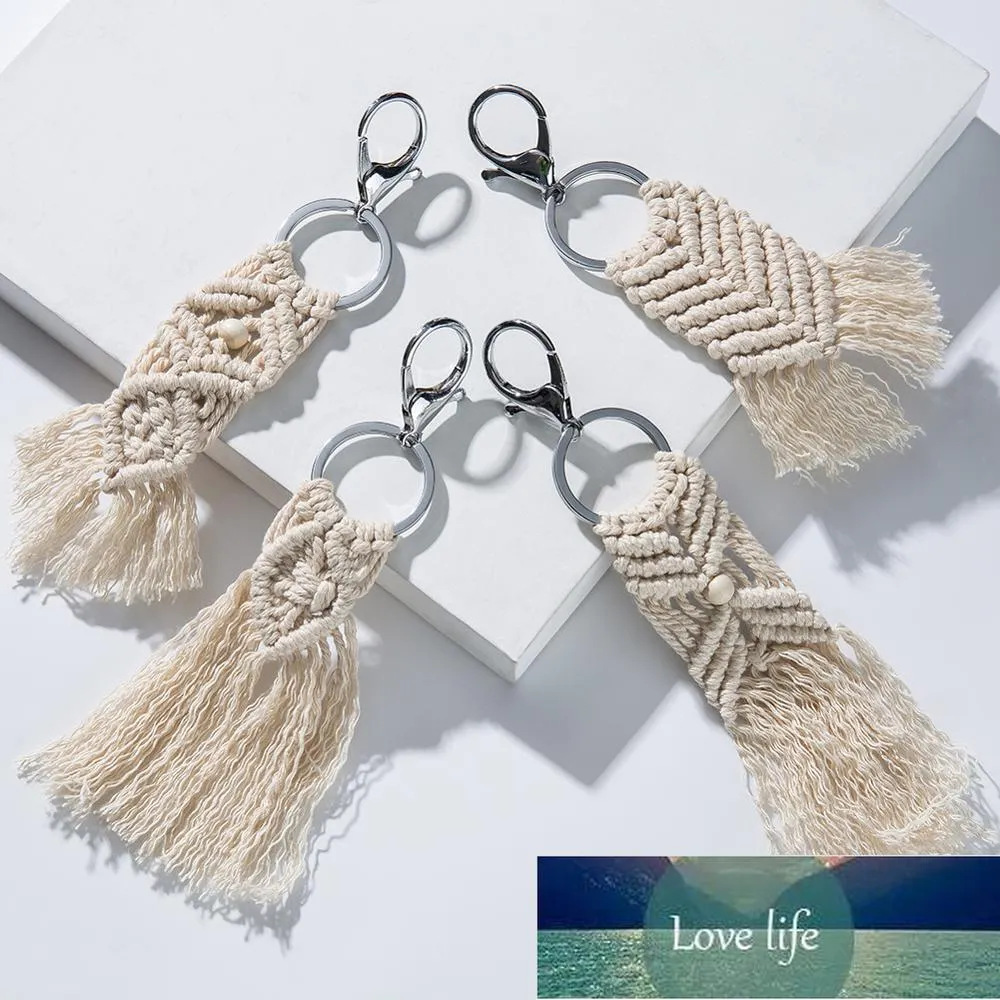 Artilady Havaí Tassel Chaveiros Para As Mulheres Boho Titular chave Keyring Macrame Saco Charme Jóias Presente Para Amigos Drop Shipping