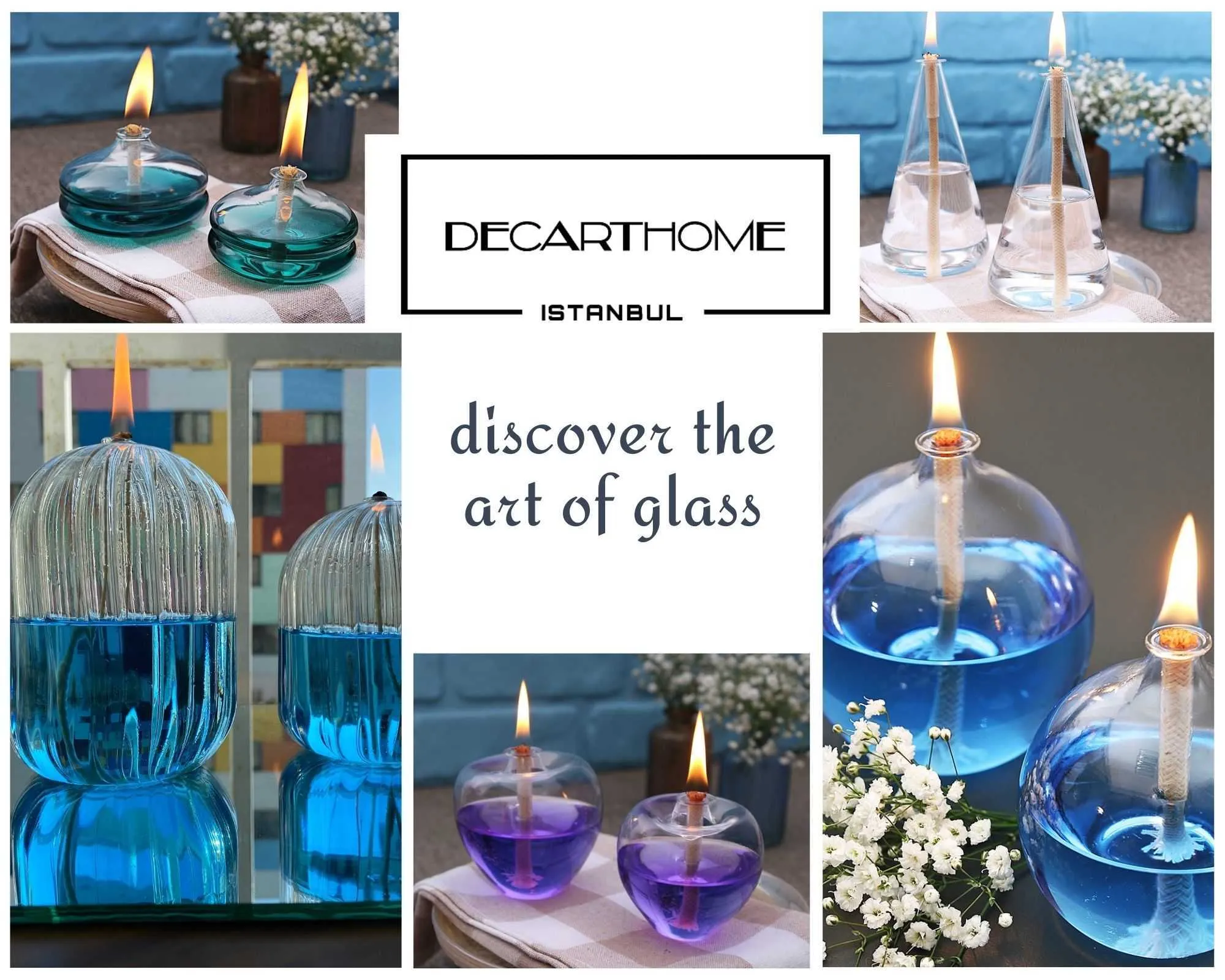 Lampade A Cherosene Vintage In Vetro - Set Da 3 Pezzi, Ideali Per Interni, Esterni E Emergenze - Foto 12