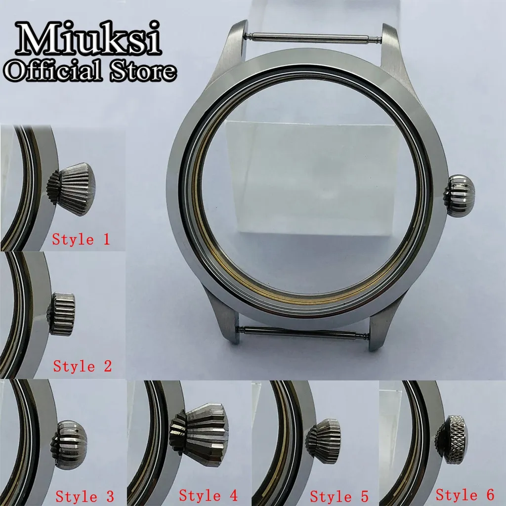 45mm argent en acier inoxydable en acier inoxydable eta 6497 6498 Mouvement ST3600 ST3620 ST36 SERIES