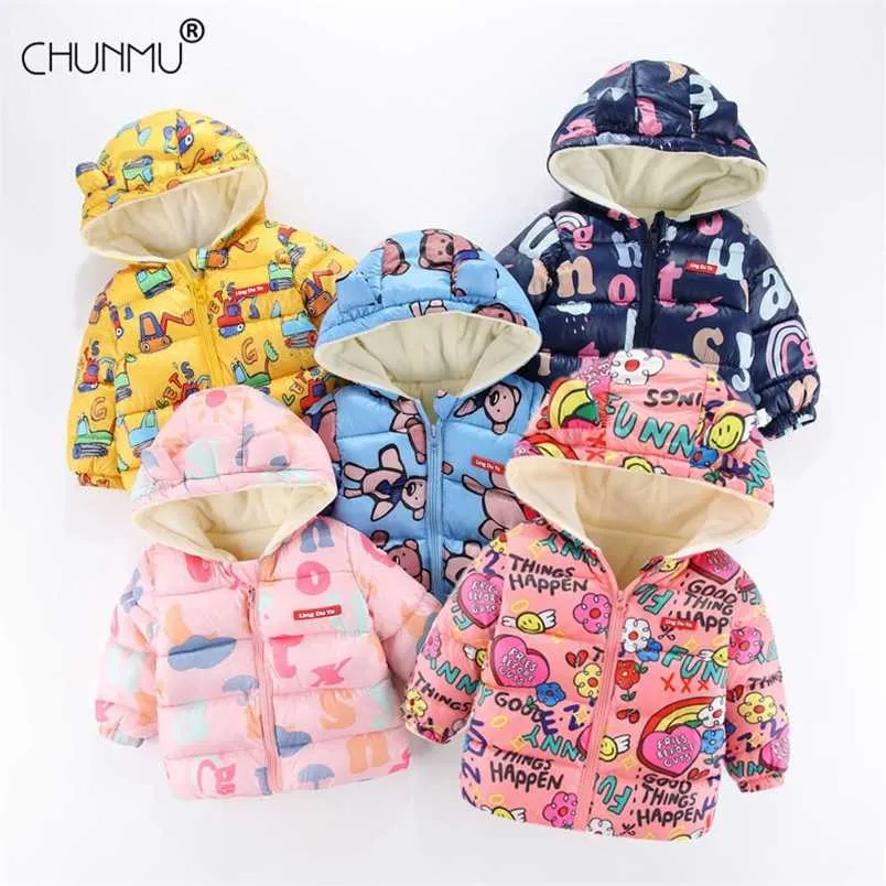 Giacca per neonate Autunno Inverno per cappotto Bambini Capispalla con cappuccio caldo Abbigliamento per bambini Infantile 211011