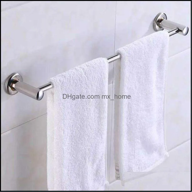 Hanger Wall Mounted 40cm 50cm Towel Rack Self Stainless Steel Towel Bar Rail Balcony Bathroom Hardware ClothesTowel Holder