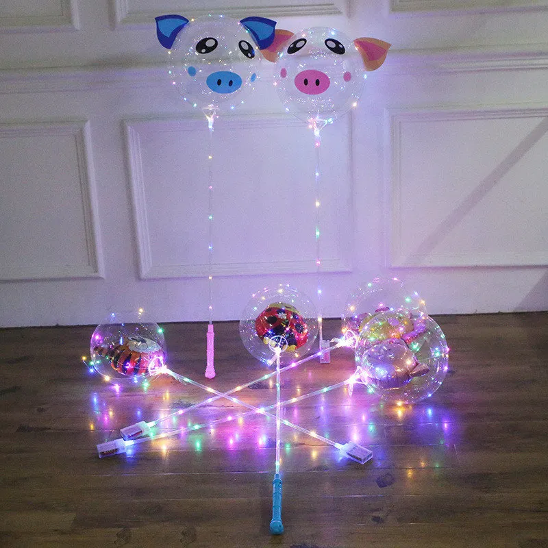 Multicolor 20 Inch BOBO Balloon LED Light With 30 LEDs For Party