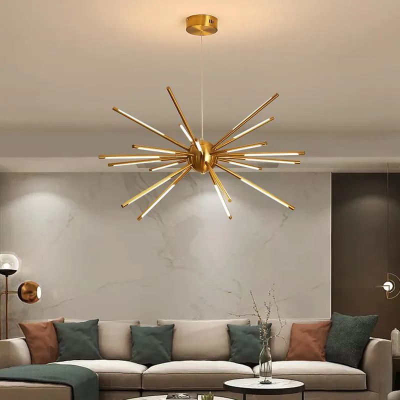 Chandeliers Modern LED Chandelier For Living Room Bedroom Dining Kitchen Ceiling Pendant Lamp Remote Control Design Suspension Light