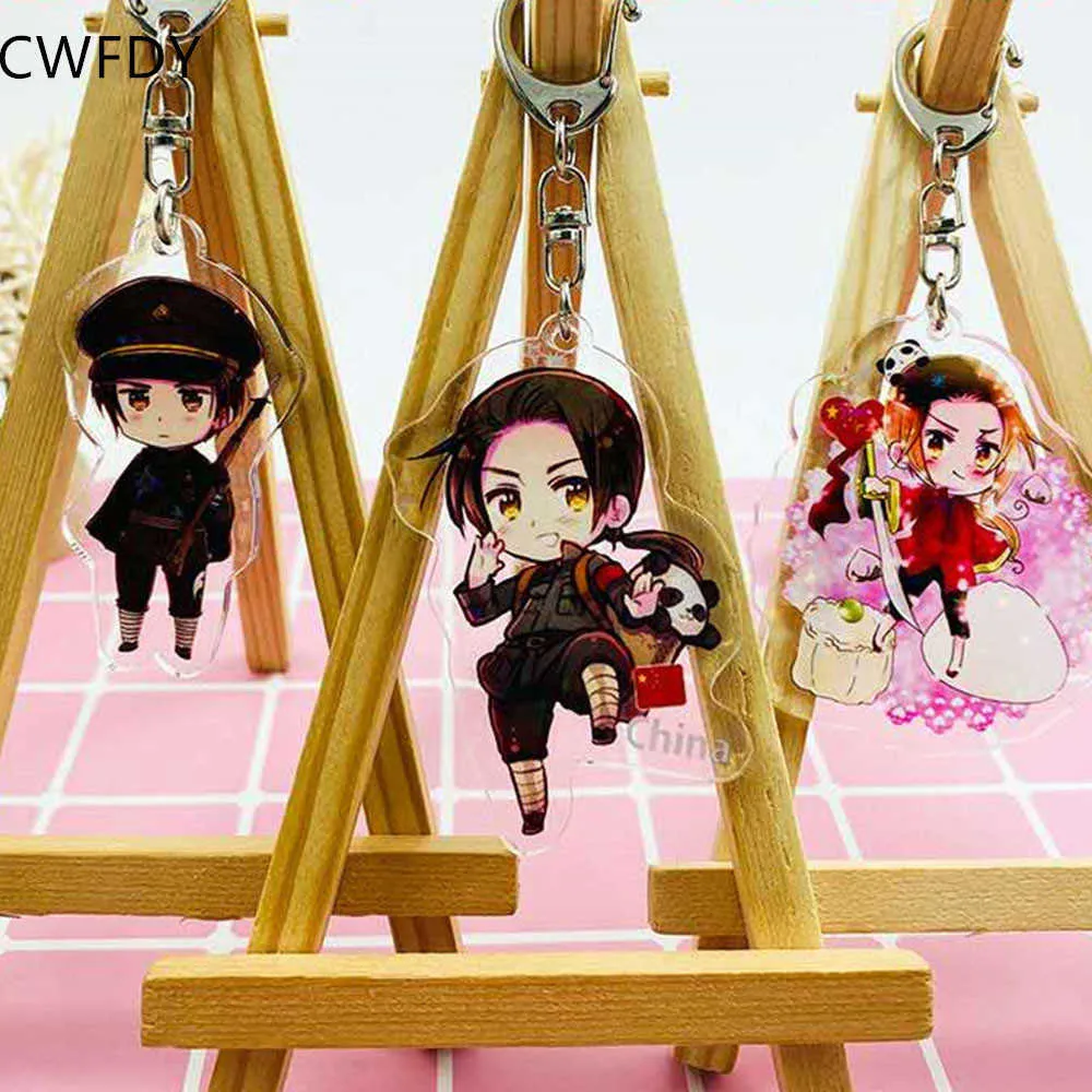 Axis Powers Hetalia APH Acrylic Figure Shinchan Keychain Double