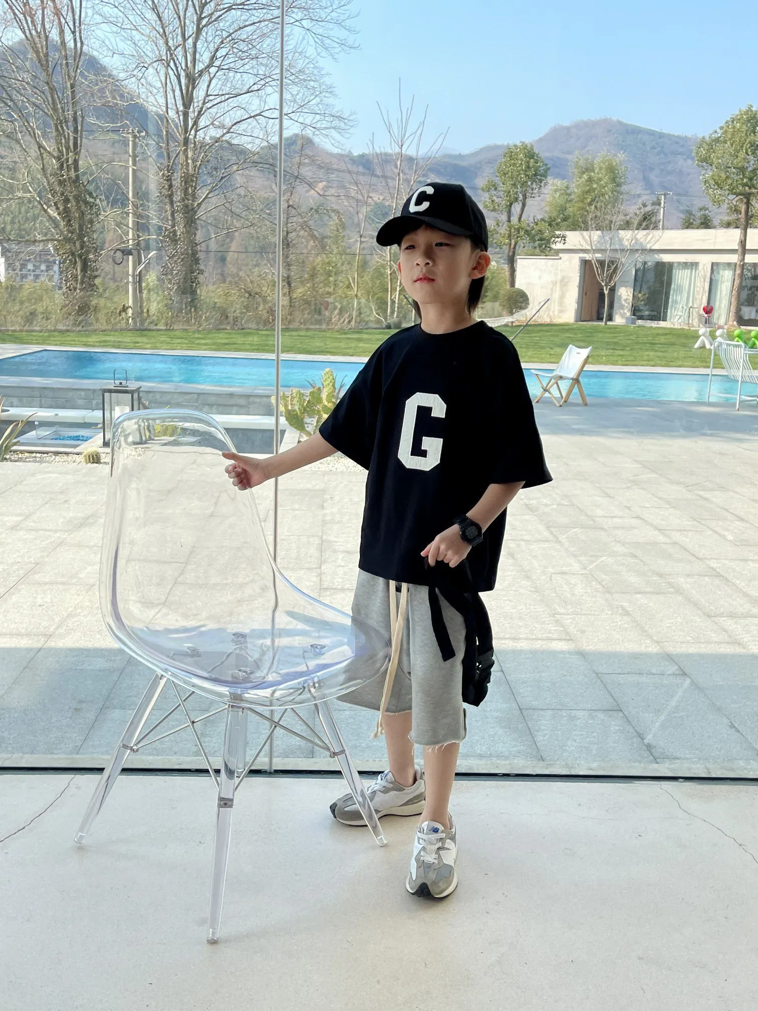 Summer Lovely Boys Girls Clothing Set Kids Round Neck T-Shirts + Shorts Suits Smittbarn Casual Fashion Tracksuit Children