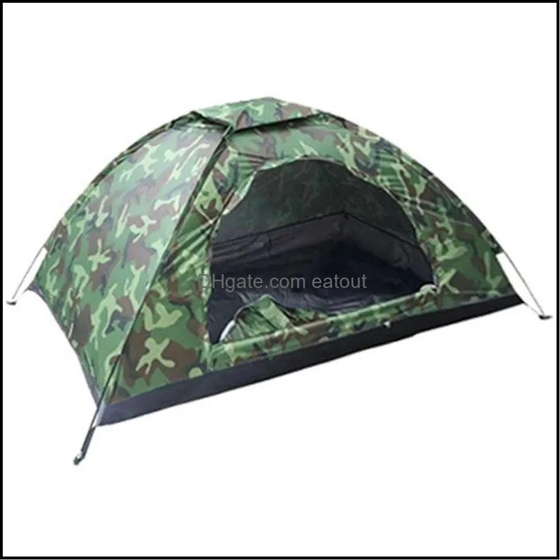 Tents And Shelters 1 Person Portable Outdoor Camping Tent Hiking Travel Camouflage Napping