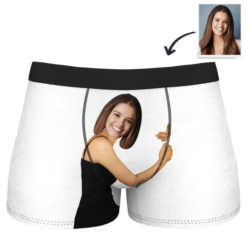 Calzoncillos Bóxer Po Personalizados Para Él, Novio, Marido, Hombre, Cara  Divertida, Novedad, Pantalones Cortos Personalizados Con Estampado 3D De  15,63 €