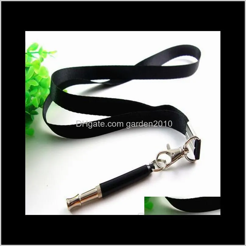 50pcs pet dog training whistle pitch adjustable ultrasonic sound silent recall stop nuisance barking safely with lanyard neck