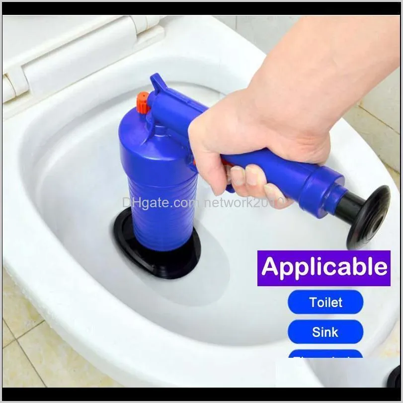 5pcs/set air pressure type toilet plunger high pressure air blaster pipeline cleaning sewer drain toilet water tank pipe dredge cleaner