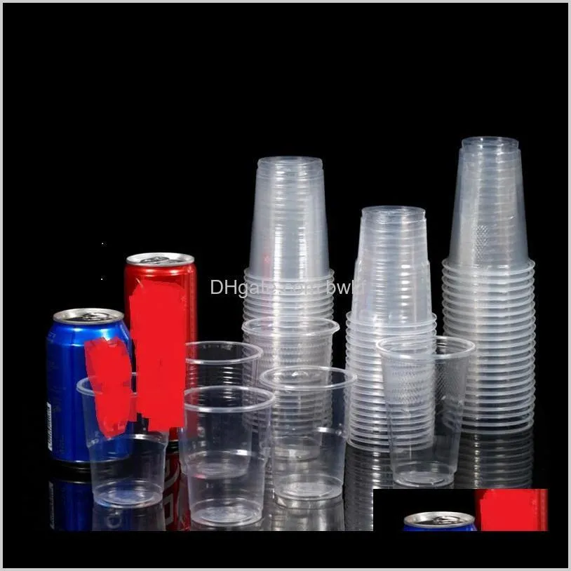 transparent disposable cup aviation plastic 220-260ml household dinner drink cups