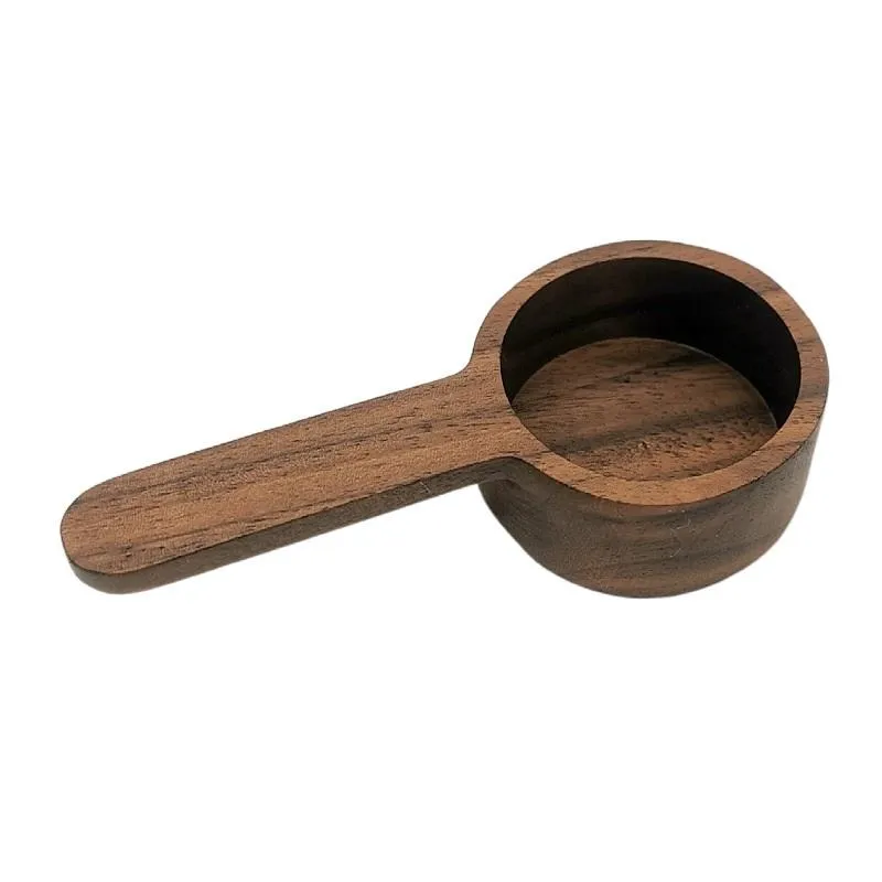 Wooden Coffee Scoop Measuring Spoon Black Walnut Wood Kitchen Scoop Measuring Spoon For Sugar Powder Wholesale LX4390