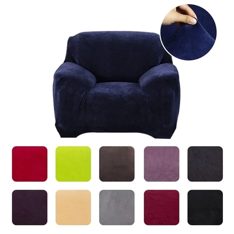 Tampa do sofá de pelúcia moderna para sala de estar l forma alta qualidade elástica elástica e poltrona espreguiçadeira 211116