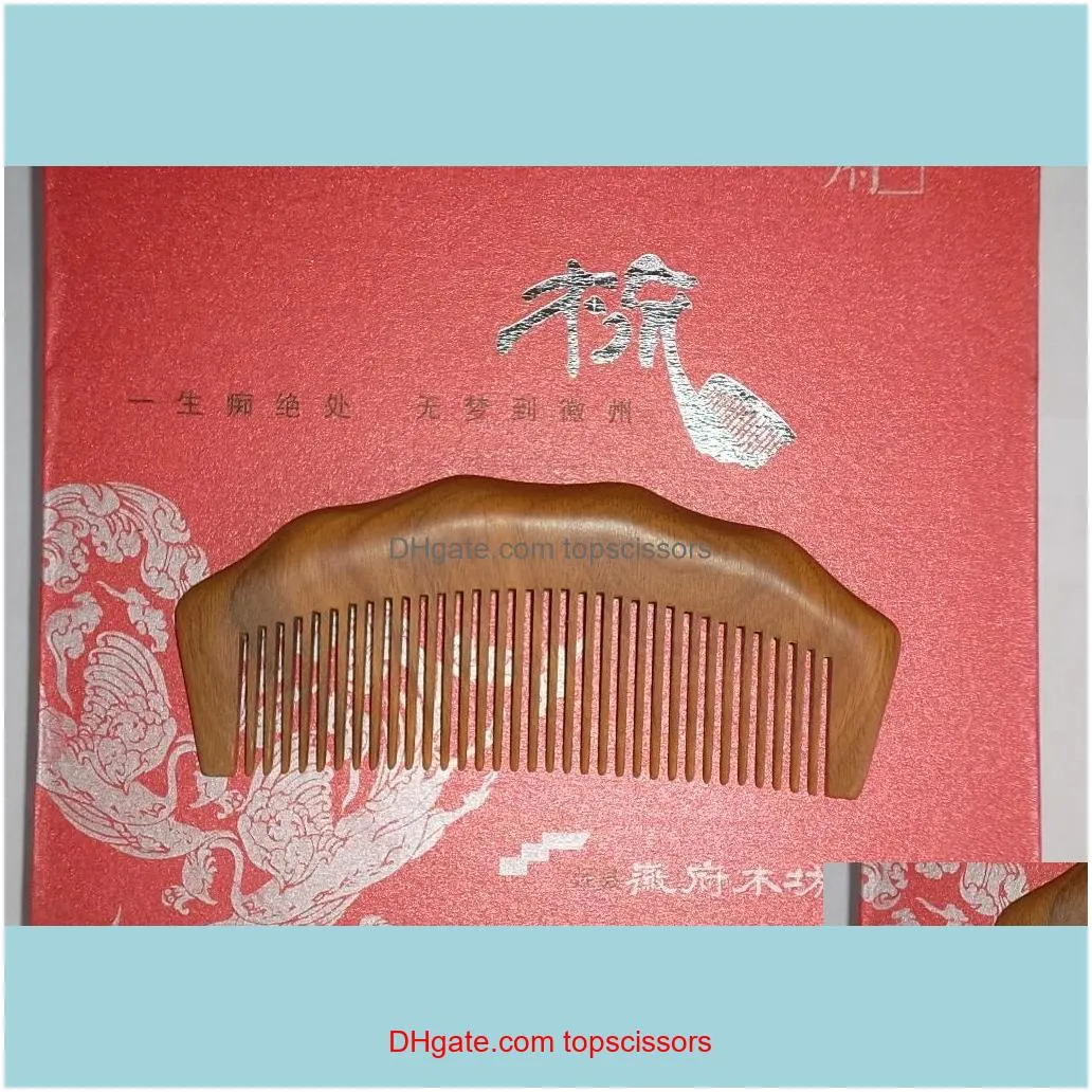 Only six special offer wholesale comb TZ convexus angle fine teeth boutique green health Handmade comb tooth thickness