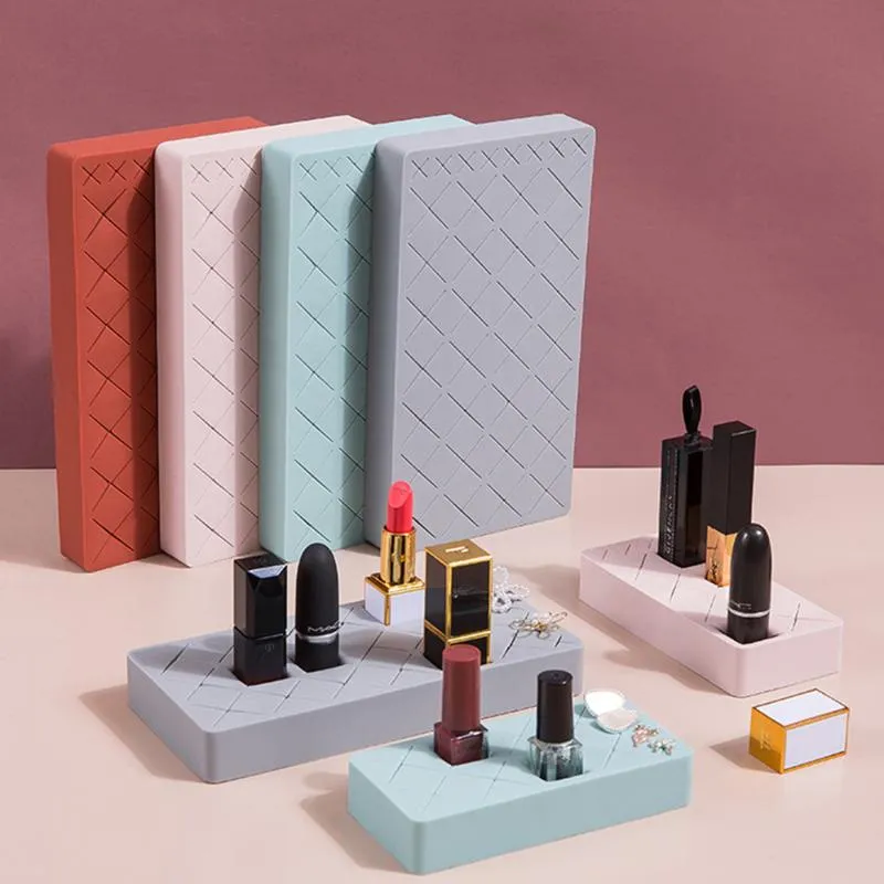 12/24/36 Mesh Silicone Lipstick Holder Cosmetic Storage Box Makeup Rack Brush Eyebrow Pencil Boxes & Bins