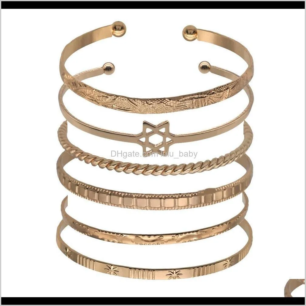 2020 golden bracelet lettering open bracelet small accessories no fading no allergy
