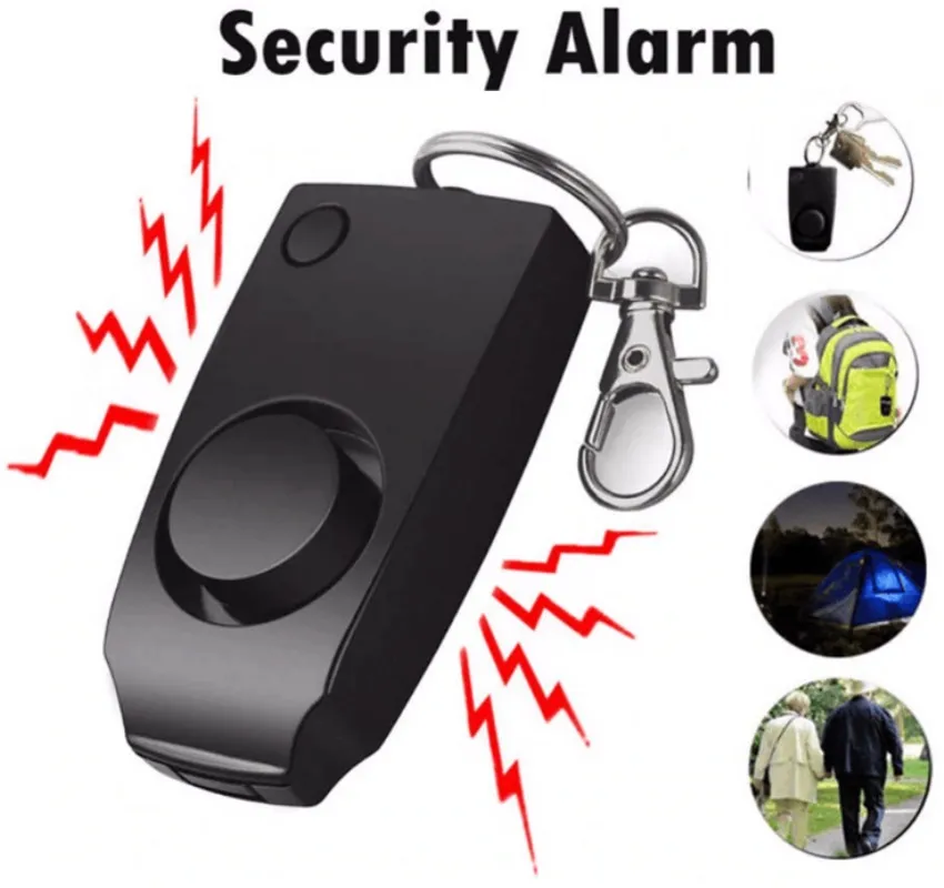 130db personal alarms for seniors Girls Women Kids Security Protect Personal Safety Scream Loud Keychain wholesale price