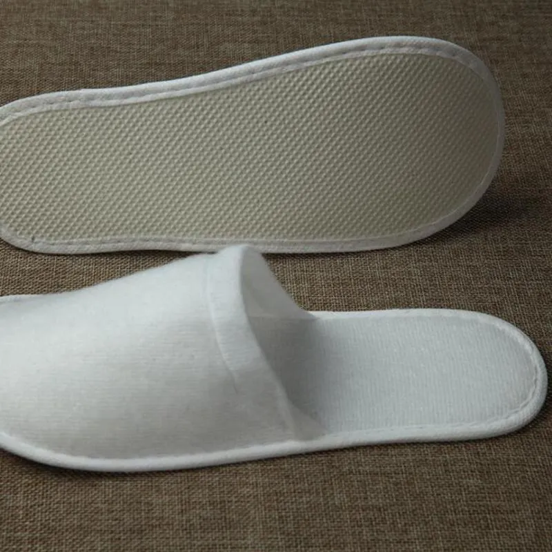 Wholesale Travel Hotel SPA Anti-slip Disposable Slippers Home Guest Shoes Multi-colors Breathable Soft Disposable Slippers