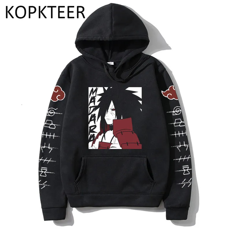 Anime Funny Madara Uchiha Print Manga Hoodies Harajuku Men Women