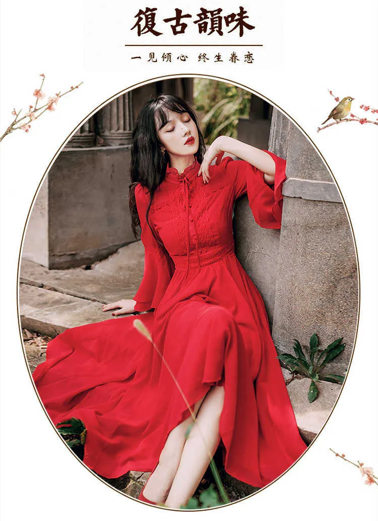 Womens Autumn Red Maxi Dress Mid-Calf Fit and Flare Stand Collar Chiffon with Butterfly Sleeve from Dhgate Basic & Casual Dresses - price 88.5 Womens Autumn Red Maxi Dress Mid-Calf Fit and Flare Stand Collar Chiffon with Butterfly Sleeve from Dhgate Basic & Casual Dresses - price 88.5